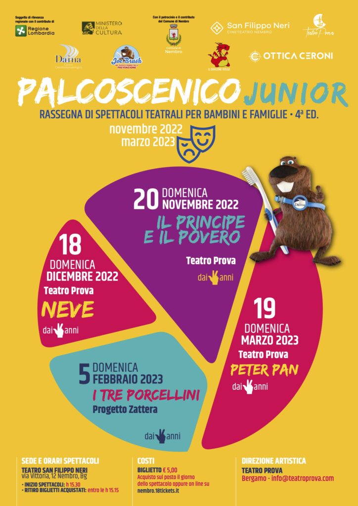 Palcoscenico Junior – Rassegna teatrale per bambini e famiglie – 4° ED.