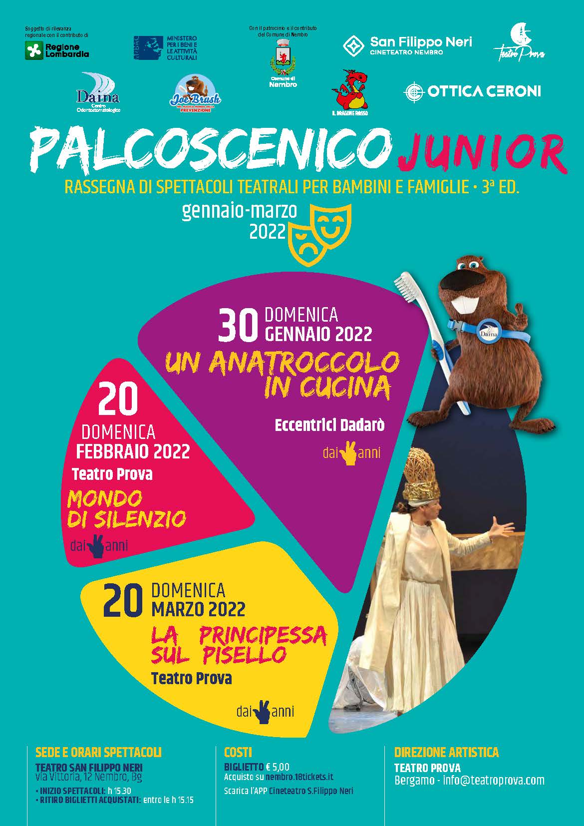 Palcoscenico Junior – Rassegna teatrale per bambini e famiglie – 3° ED.