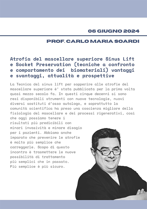 Atrofia del mascellare superiore Sinus Lift e Socket Preservation (tecniche a confronto e comportamento dei biomateriali)