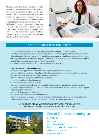 Nutrizione e Nutrizionisti _ n. 65 Febbraio 2016 Nutrizione e Nutrizionisti _ n. 65 Febbraio 2016