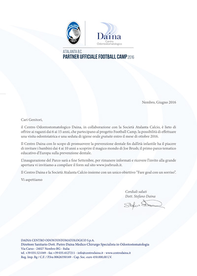 Fare goal con un sorriso – Partner Atalanta Calcio Fare goal con un sorriso – Partner Atalanta Calcio